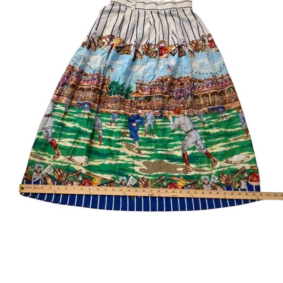 VTG Sharon Young 6 Skirt RARE Houston Astros Los Angeles Dodgers Game MLB - Picture 8 of 10